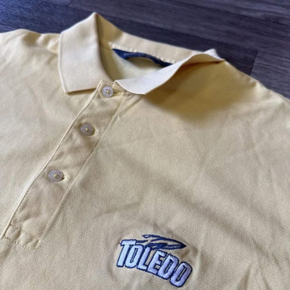Polo Golf Ralph Lauren Polo Shirt Men’s Medium Solid Yellow Pony Logo Toledo